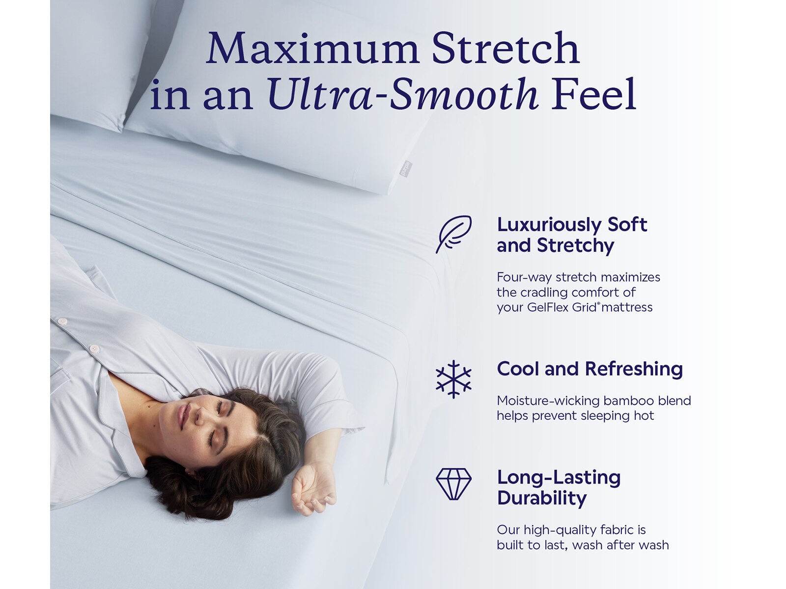Purple SoftStretch Sheet Set Mattress Firm